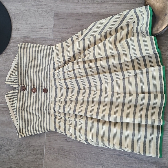 Anthropologie Meave Strapless Maeve Dress 4 Linen - Picture 6 of 9